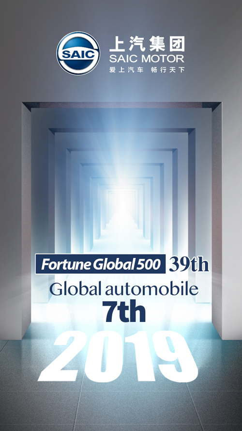 SAIC Motor ranks 39th among Fortune Global 500